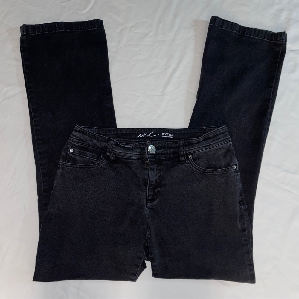 INC black denim jeans size 8p